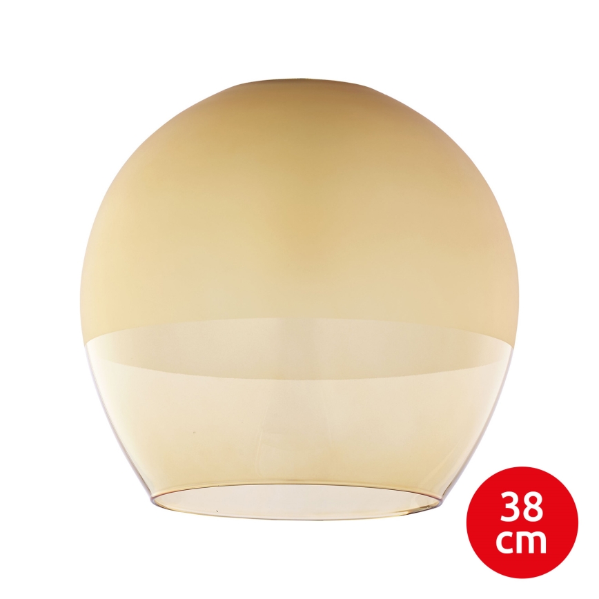 BRILAGI - LED Luster na sajli RETRO GLASS 1xE27/60W/230V pr. 38 cm matni krom/dimno bež