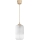 Brilagi - LED luster na sajli RETRO GLASS 1xE27/60W/230V pr. 14 cm bež/bijela