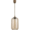 Brilagi - LED luster na sajli RETRO GLASS 1xE27/60W/230V pr. 14 cm smeđa/dimljeno smeđa