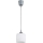 Brilagi - LED luster na sajli RETRO GLASS 1xE27/60W/230V promjer 10 cm srebran/bijel