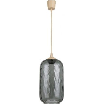 Brilagi - LED luster na sajli RETRO GLASS 1xE27/60W/230V promjer 14 cm bež/dimno siva