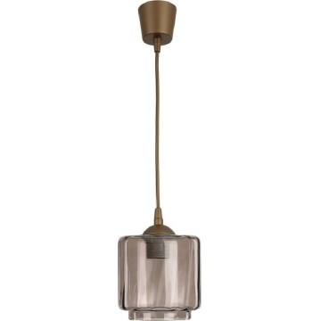 Brilagi - LED luster na sajli RETRO GLASS 1xE27/60W/230V promjer 15 cm smeđa/zadimljena bež
