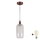 Brilagi - LED luster na sajli RETRO GLASS 1xE27/60W/230V Ø 14 cm bakrena/bijela