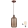 Brilagi - LED luster na sajli RETRO GLASS 1xE27/60W/230V Ø 14 cm bakrena/zadimljeno smeđa