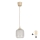 Brilagi - LED luster na sajli RETRO GLASS 1xE27/60W/230V Ø 14 cm bež/bijela