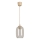Brilagi - LED luster na sajli RETRO GLASS 1xE27/60W/230V Ø 14 cm bež/zadimljeno-siva