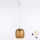 Brilagi - LED luster na sajli RETRO GLASS 1xE27/60W/230V Ø 14 cm bijela/zadimljeno-smeđa