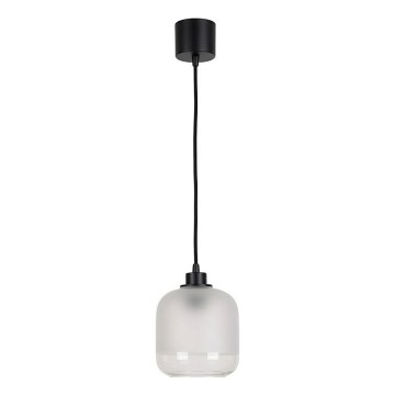 Brilagi - LED luster na sajli RETRO GLASS 1xE27/60W/230V Ø 14 cm crna/bijela