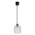 Brilagi - LED luster na sajli RETRO GLASS 1xE27/60W/230V Ø 14 cm crna/bijela
