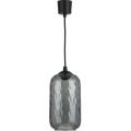 Brilagi - LED luster na sajli RETRO GLASS 1xE27/60W/230V Ø 14 cm crna/zadimljeno siva