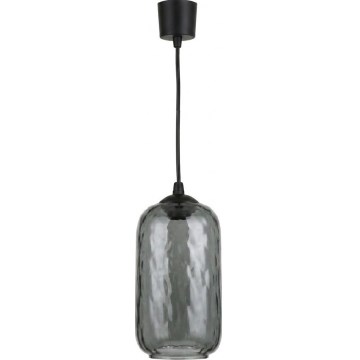 Brilagi - LED luster na sajli RETRO GLASS 1xE27/60W/230V Ø 14 cm crna/zadimljeno siva