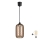 Brilagi - LED luster na sajli RETRO GLASS 1xE27/60W/230V Ø 14 cm crna/zadimljeno-smeđa