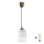 Brilagi - LED luster na sajli RETRO GLASS 1xE27/60W/230V Ø 14 cm smeđa/bijela