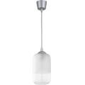 Brilagi - LED luster na sajli RETRO GLASS 1xE27/60W/230V Ø 14 cm srebrna/bijela