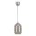 Brilagi - LED luster na sajli RETRO GLASS 1xE27/60W/230V Ø 14 cm srebrna/dimno siva