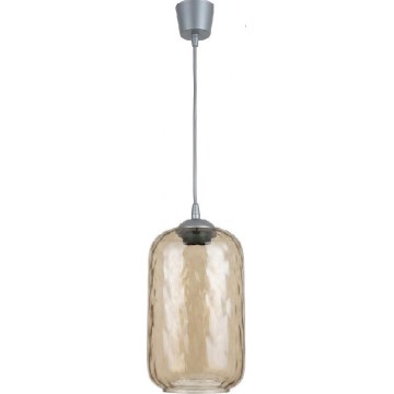 Brilagi - LED luster na sajli RETRO GLASS 1xE27/60W/230V Ø 14 cm srebrna/dimno-smeđa