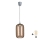 Brilagi - LED luster na sajli RETRO GLASS 1xE27/60W/230V Ø 14 cm srebrna/zadimljeno smeđa