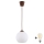 Brilagi - LED luster na sajli RETRO GLASS 1xE27/60W/230V Ø 15 cm smeđa/bijela