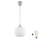 Brilagi - LED luster na sajli RETRO GLASS 1xE27/60W/230V Ø 15 cm srebrni/bijeli