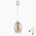 Brilagi - LED luster na sajli RETRO GLASS 1xE27/60W/230V Ø 17 cm bijela/dimno bež