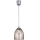 Brilagi - LED luster na sajli RETRO GLASS 1xE27/60W/230V Ø 17 cm srebrna/zadimljena bež