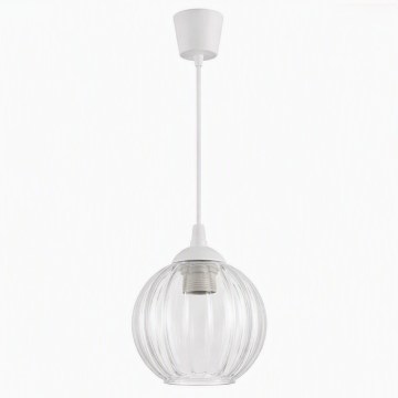 Brilagi - LED luster na sajli RETRO GLASS 1xE27/60W/230V Ø 18 cm bijela/prozirna