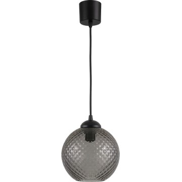 Brilagi - LED luster na sajli RETRO GLASS 1xE27/60W/230V Ø 18 cm crna/dimno-siva