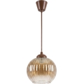 Brilagi - LED luster na sajli RETRO GLASS 1xE27/60W/230V Ø 18 cm smeđa/zadimljena smeđa