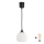 Brilagi - LED luster na sajli RETRO GLASS 1xE27/60W/230V Ø 20 cm crna/bijela