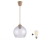 Brilagi - LED luster na sajli RETRO GLASS 1xE27/60W/230V Ø 25 cm bež/dimljeno-siva
