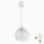 Brilagi - LED luster na sajli RETRO GLASS 1xE27/60W/230V Ø 25 cm bijela/prozirna