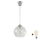 Brilagi - LED luster na sajli RETRO GLASS 1xE27/60W/230V Ø 25 cm srebrna/prozirna