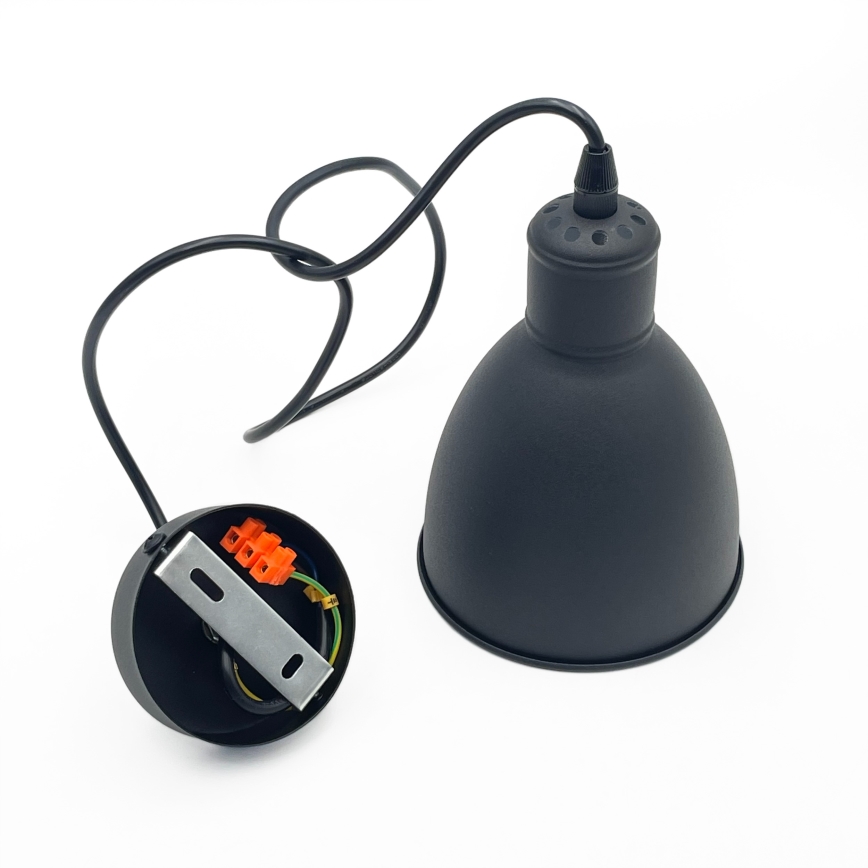 Brilagi - LED luster na sajli RIDDY 1xE27/60W/230V crna