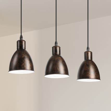 Brilagi - LED luster na sajli RIDDY 3xE27/60W/230V bakrena/patina