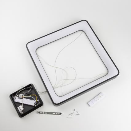 Brilagi - LED luster s mogućnošću prigušivanja na sajli FALCON II LED/125W/230V 3000-6500K 60x60 cm crni + daljinski upravljač