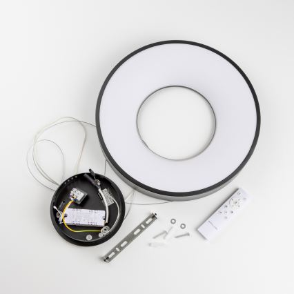 Brilagi - Prigušivi LED luster na sajli FALCON II LED/67W/230V 3000-6500K promjer 40 cm crni + daljinski upravljač