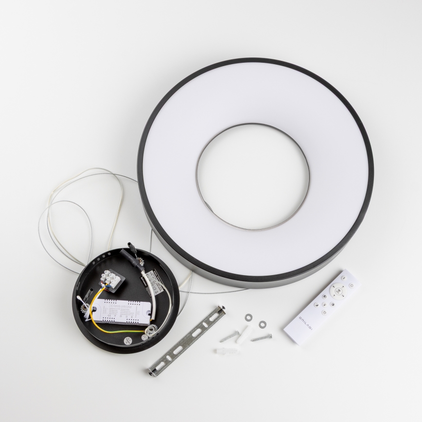 Brilagi - Prigušivi LED luster na sajli FALCON II LED/67W/230V 3000-6500K promjer 40 cm crni + daljinski upravljač