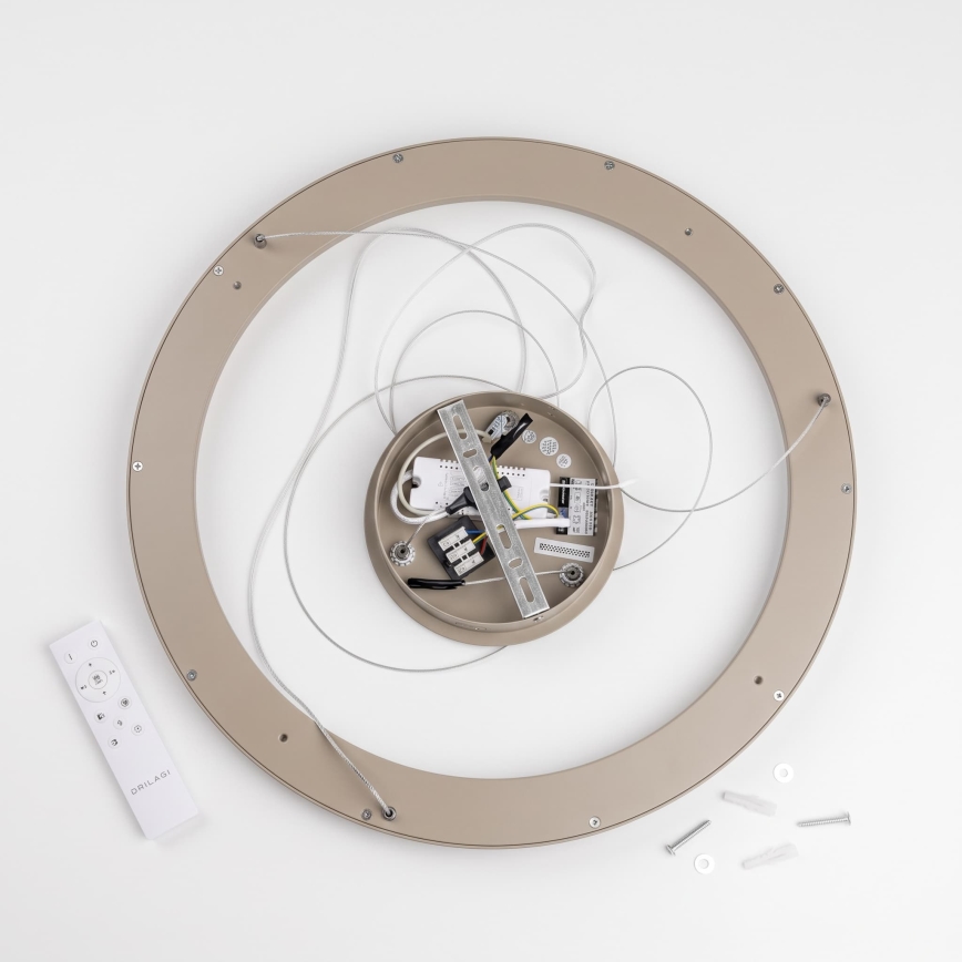 BRILAGI - LED luster s mogućnošću prigušivanja na sajli FALCON SLIM LED/42W/230V 3000-6500K Ø 50 cm bež + daljinski upravljač