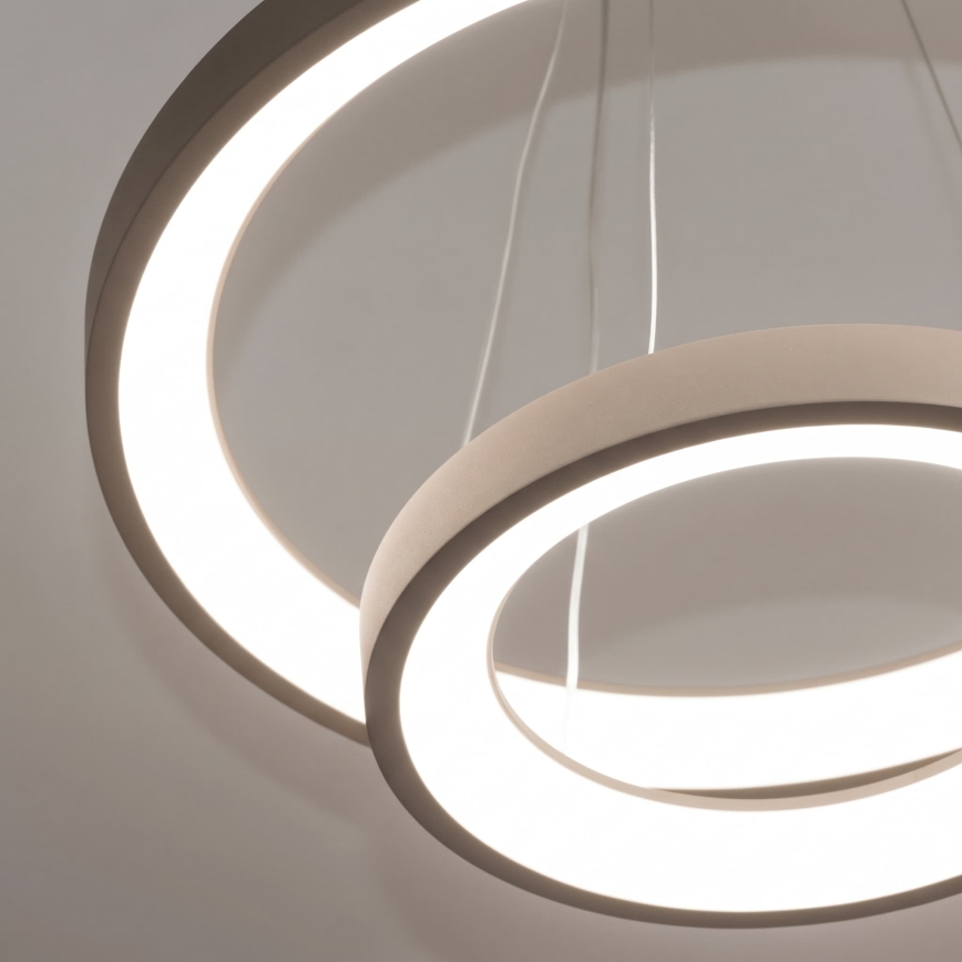 BRILAGI - LED luster na sajli FALCON SLIM LED/68W/230V 3000-6500K Ø 50 cm bež, s mogućnošću prigušivanja + daljinski upravljač