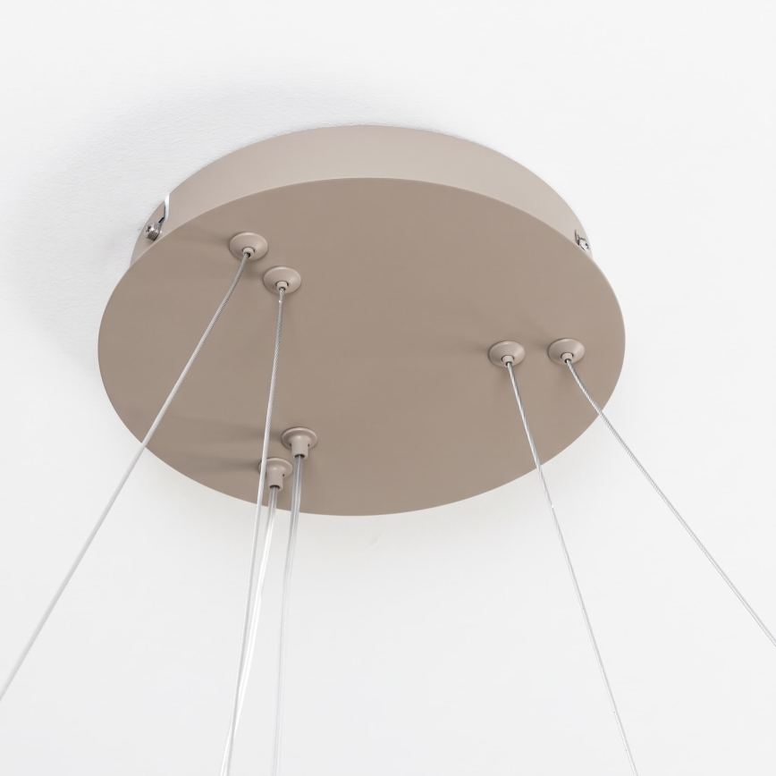 BRILAGI - LED luster na sajli FALCON SLIM LED/68W/230V 3000-6500K Ø 50 cm bež, s mogućnošću prigušivanja + daljinski upravljač