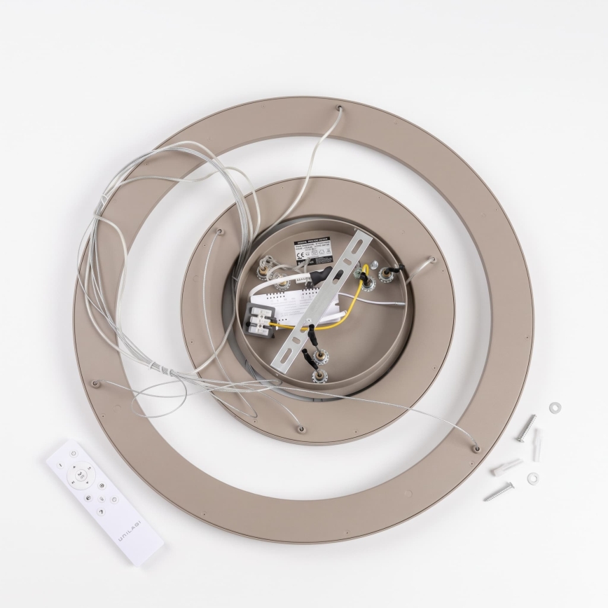 BRILAGI - LED luster na sajli FALCON SLIM LED/68W/230V 3000-6500K Ø 50 cm bež, s mogućnošću prigušivanja + daljinski upravljač