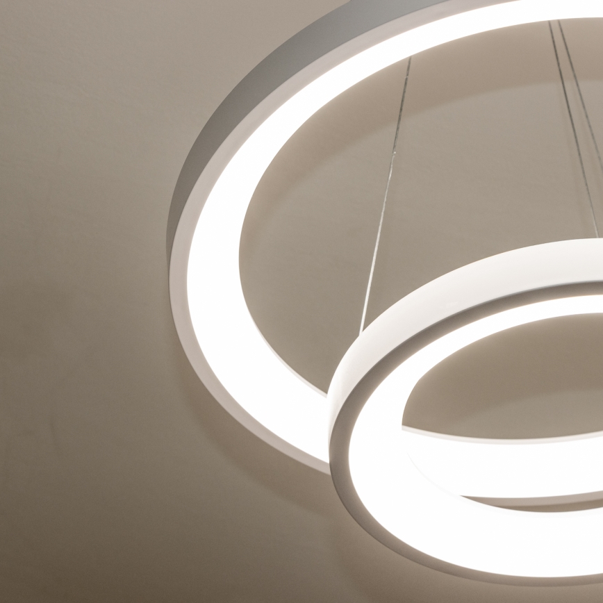 Brilagi - LED luster s mogućnošću prigušivanja na sajli FALCON SLIM LED/68W/230V 3000-6500K Ø 50 cm bijela + daljinski upravljač