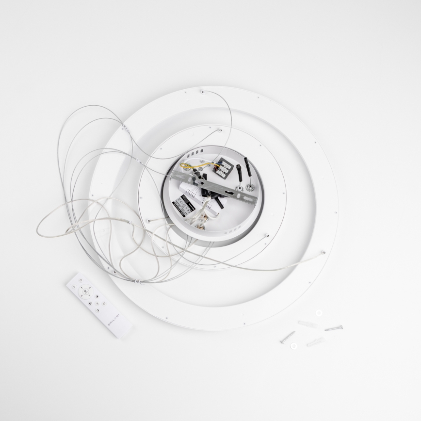 Brilagi - LED luster s mogućnošću prigušivanja na sajli FALCON SLIM LED/68W/230V 3000-6500K Ø 50 cm bijela + daljinski upravljač