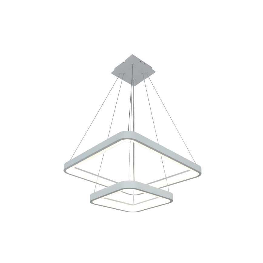 Brilagi - LED luster s mogućnošću prigušivanja na sajli FALCON SLIM LED/78W/230V 3000-6500K 50x50 cm bijela + daljinski upravljač