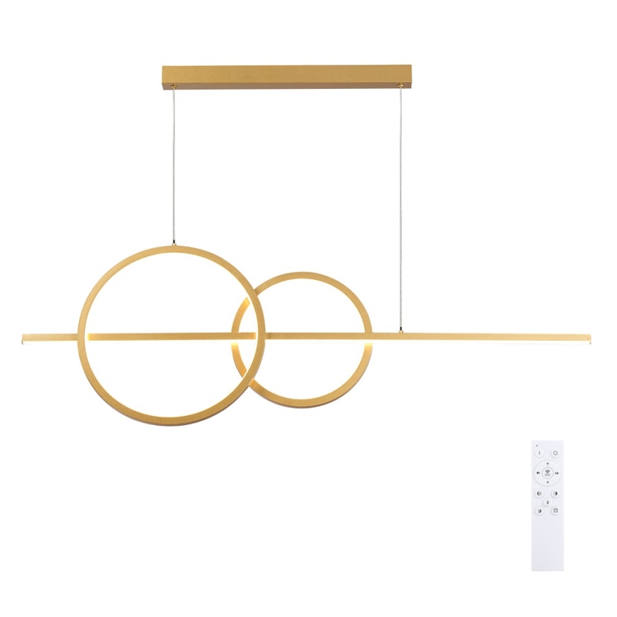 BRILAGI - LED luster na sajli s mogućnošću prigušivanja SIGNATURE LED/53W/230V 3000-6000K 120 cm zlatna + daljinski upravljač