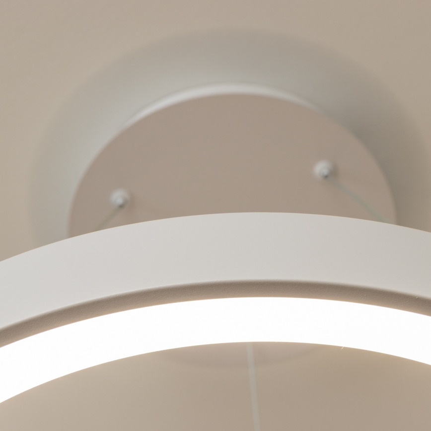 Brilagi - LED luster s mogućnošću prigušivanja na sajli FALCON II LED/99W/230V 3000-6500K Ø 60 cm bijela + daljinski upravljač