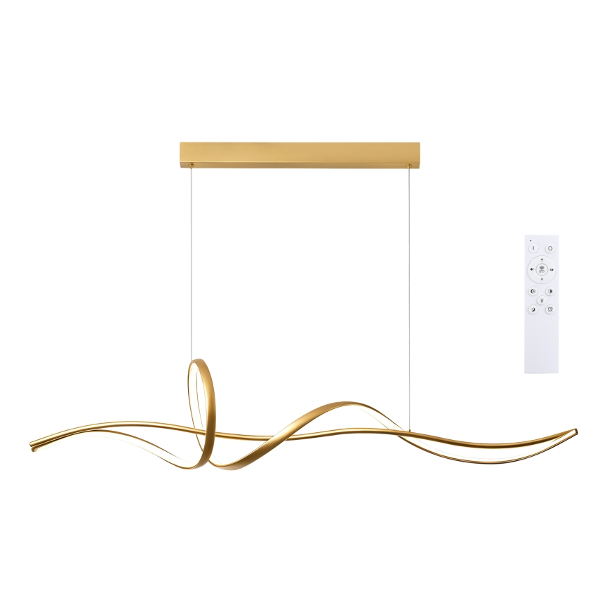 Brilagi - LED prigušivi viseći luster na sajli SIGNATURE LED/55W/230V 3000-6000K 120x23 cm zlatna + daljinski upravljač