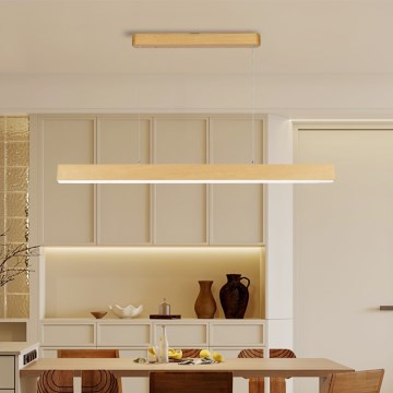 Brilagi - LED luster na sajli SLEEKLINE LED/40W/230V 3000/4500/6000K u dekoru hrasta