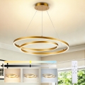 Brilagi - LED luster na sajli TWISTER s mogućnošću prigušivanja LED/75W/230V 3000-6000K Ø 70 cm zlatna + daljinski upravljač