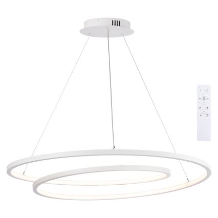 Brilagi - LED prigušivi luster na sajli TWISTER LED/105W/230V 3000-6000K Ø 100 cm bijela + daljinski upravljač